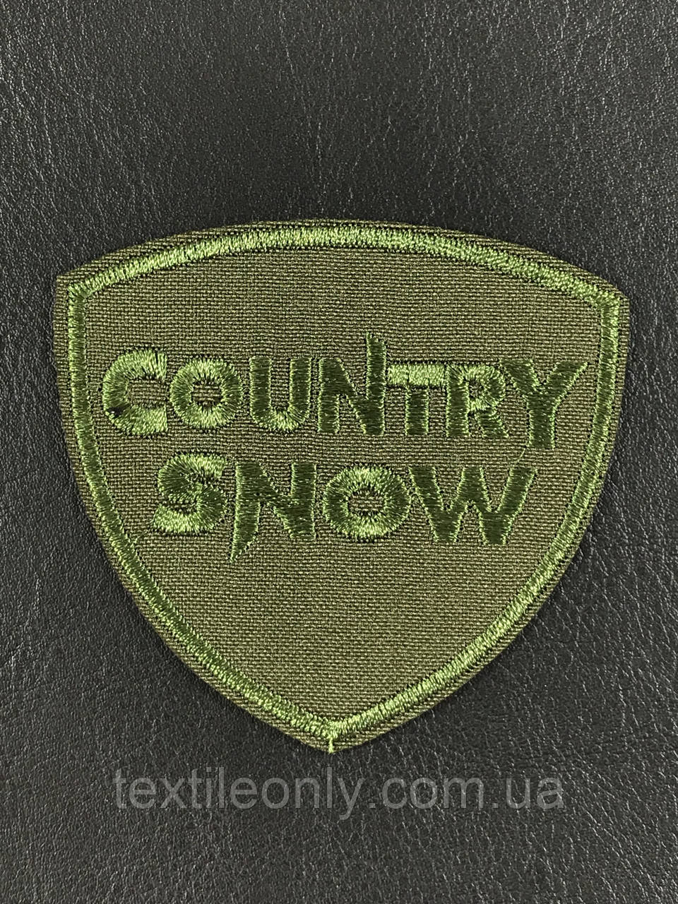 Нашивка Country Snow колір хакі 72x67 мм