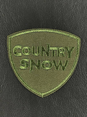 Нашивка Country Snow колір хакі 72x67 мм, фото 1