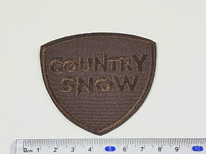 Нашивка Country Snow колір коричневий 72x67 мм, фото 4