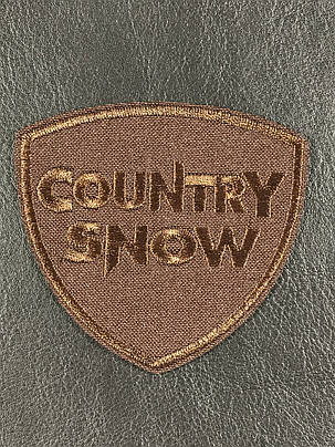 Нашивка Country Snow колір коричневий 72x67 мм, фото 1