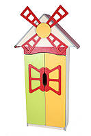 Стенка детская "Цветочная поляна" №9 "Мельница" с дверью в детский сад, школу.