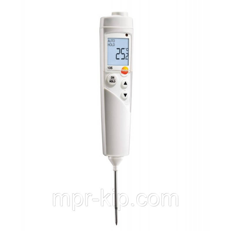 Термометр кулінарний testo 106 (-50...+275 °C; ±0,5 °C) IP67. Сертифіковані HACCP. Германия
