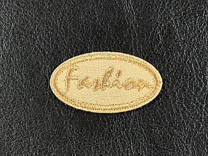 Нашивка Fashion колір бежевий 36x19 мм, фото 1