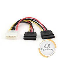 Кабель Molex to 2*SATA 20см