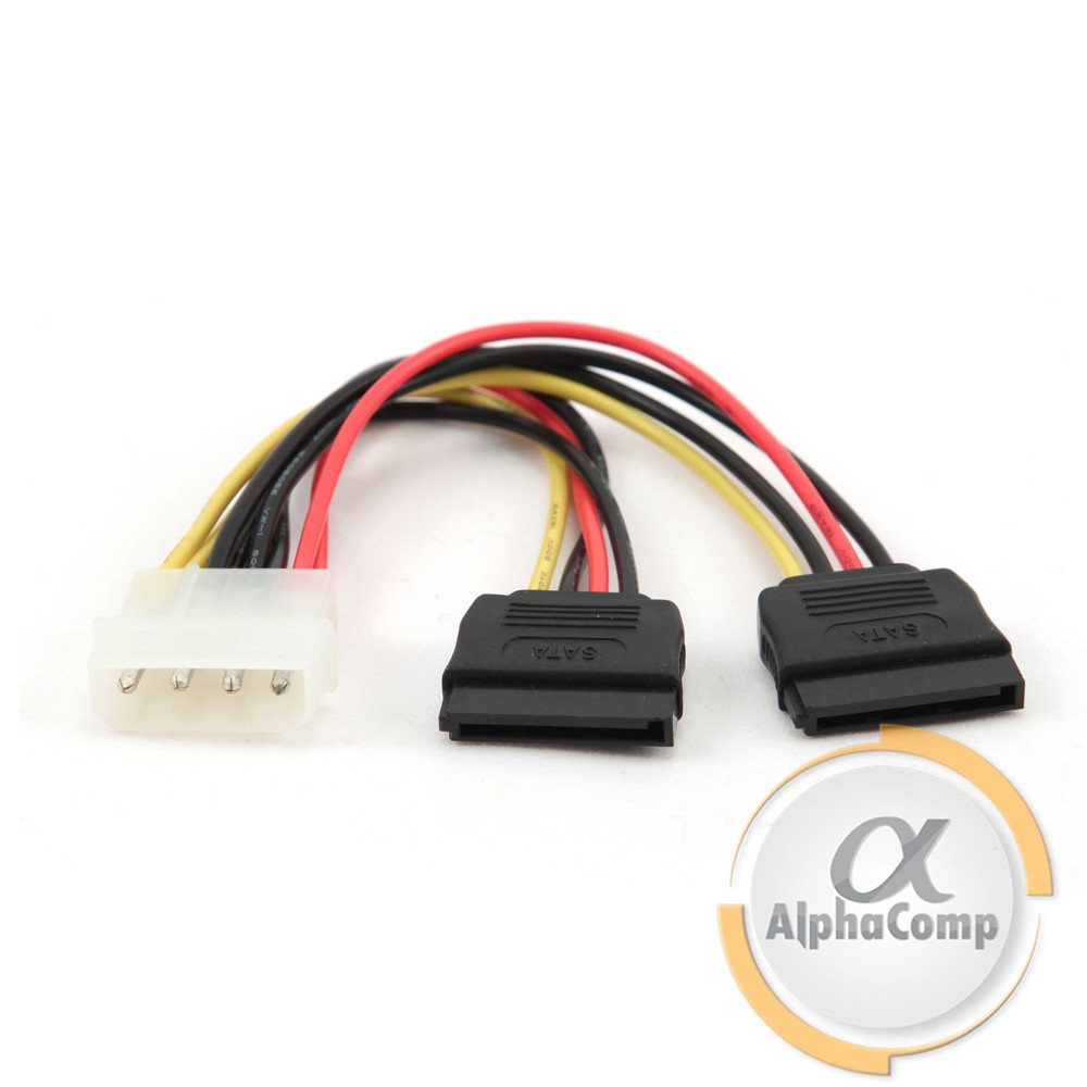 Кабель Molex to 2*SATA 20см