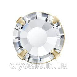 Стрази в цапах Preciosa (Чехія) ss20 Crystal/золото