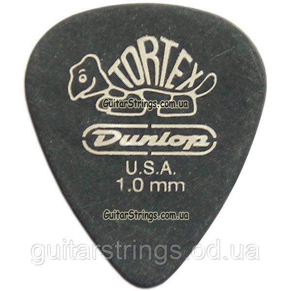 Медіатор Dunlop 488R1.0 Tortex Pitch Black Standard 1.00 mm, фото 1