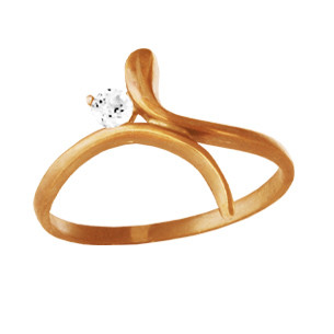 Кільце жіноче з каменем V