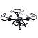 Квадрокоптер SG600 з підсвічуванням, Радіокерований Дрон 2,4 gz Led 4 гвинта drone чорний , 34х34 см ., фото 5