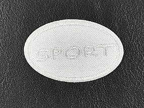 Нашивка Sport колір білий 50x30 мм