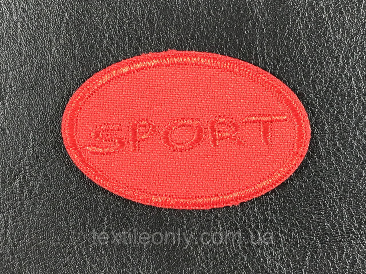 Нашивка Sport колір червоний 50x30 мм