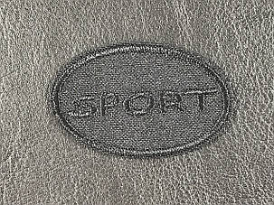 Нашивка Sport колір чорний 50x30 мм, фото 1