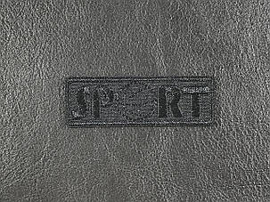 Нашивка Sport планка з м'ячем колір чорний 60x20 мм, фото 1