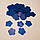 Конфетті квіточки, сині, 50 грам (Україна), фото 2
