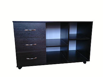 Тумба мобільна до столу керівника. Офісна тумба на колесах приставна з шухлядами ЛДСП