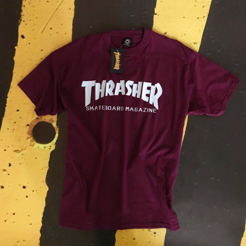 Футболка Thrasher чоловіча бордова. Оригінальна бірка XS