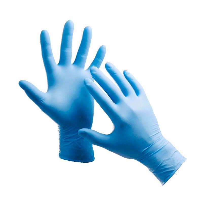 Рукавиці нітрилові без пудри "SafeTouch Slim Blue" (розмір M) (100 шт.,50 пар) блакитні