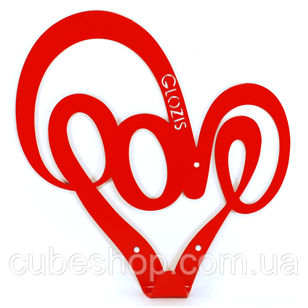 Вішалка настінна Love (металева)