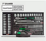 Візок з інструментом 7 секцій 211 од. Toptul GCAJ0066 (Тайвань), фото 2