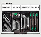 Візок з інструментом 7 секцій 211 од. Toptul GCAJ0066 (Тайвань), фото 4
