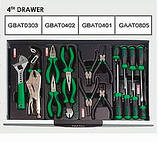 Візок з інструментом 7 секцій 211 од. Toptul GCAJ0066 (Тайвань), фото 5