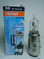 Лампа фари для мотоцикла, скутера, мопеда 12 В 35/35 Вт BA20d Osram