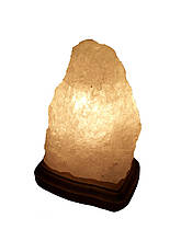 Соляна лампа Скала 1 - 2 кг. Біла, кольорова лампочка