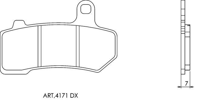 Итальянские синтетические тормозные колодки BRENTA 4171, цена 860 грн ...