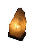 Соляна лампа Скала 3-4 кг. Біла, кольорова лампочка, фото 2