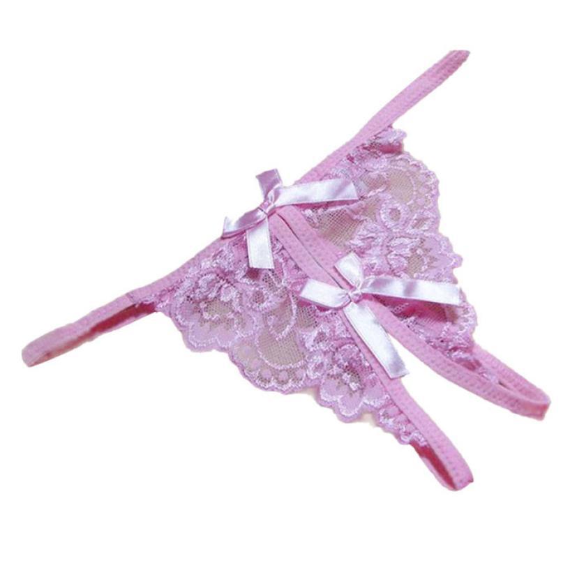 Стринги з розрізом рожеві стрінги з відкритим доступом еротичні, фото 1