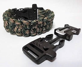 Браслет виживання з паракорда 4 в 1, "Плетіння "Быстрорасплетаемый"