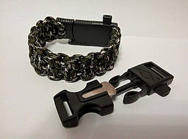 Браслет виживання з паракорда 4 в 1, "Плетіння "Быстрорасплетаемый"