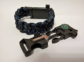 Браслет виживання з паракорда 5 в 1, "Плетіння "Быстрорасплетаемый"