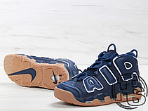Чоловічі кросівки Nike Air More Uptempo Blue/Brown 921948-400, фото 5