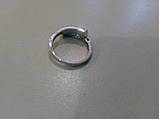 Вогненний опал кільце з опалом в сріблі 16.5-17 розмір, фото 9