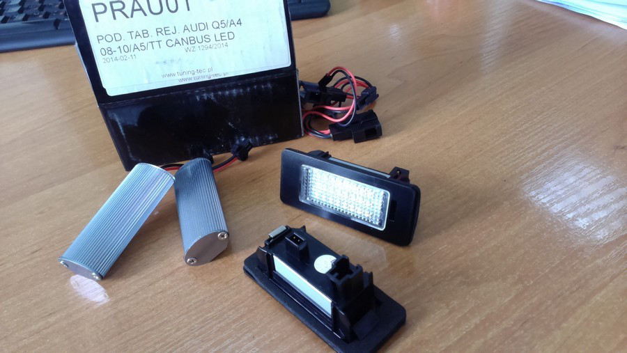 Светодиодная LED подсветка номера AUDI Q5 / A4 / A5 / A6 / A7 / TT / Passat  B6 (ID#667892090), цена: 865 ₴, купить на