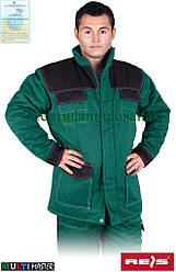Куртка утеплена робоча зелена REIS Польща (спецьододяг зимова робоча) MMWJL ZB