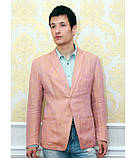 Класний чоловічий молодіжний стильний костюм із натурального льону, фото 7
