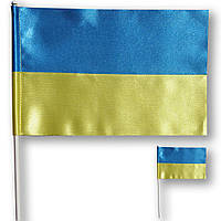 Флажок (прапорець) Украины , атлас , 14х23 см