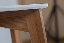 Стіл обідній в скандинавському стилі  розкладний з масиву ясеня Сінгл Мікс меблі, ніжки колір  дуб, фото 2