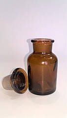 Банка для реактивів   60 мл, темне, широке горло, шліф