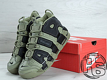 Чоловічі кросівки Nike Air More Uptempo Dark Stucco/Black 415082-007, фото 3