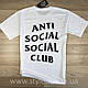 Футболка чоловіча Anti Social social club бірка A. S. S. C. XS, фото 5