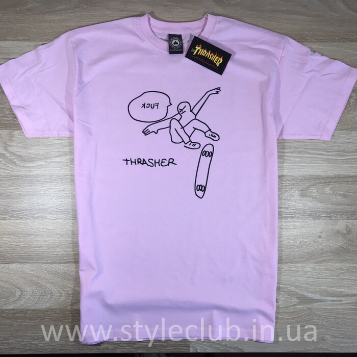 Thrasher Pink Fuck футболка рожева • Бірки ориг • Всі розміри XS