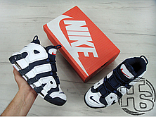 Чоловічі кросівки Nike Air More Uptempo Olympic Midnight Navy/White 414962-104, фото 2