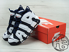 Чоловічі кросівки Nike Air More Uptempo Olympic Midnight Navy/White 414962-104, фото 4