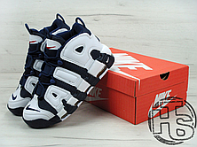 Чоловічі кросівки Nike Air More Uptempo Olympic Midnight Navy/White 414962-104, фото 3