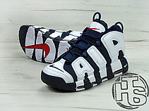 Чоловічі кросівки Nike Air More Uptempo Olympic Midnight Navy/White 414962-104, фото 5