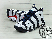 Чоловічі кросівки Nike Air More Uptempo Olympic Midnight Navy/White 414962-104, фото 2