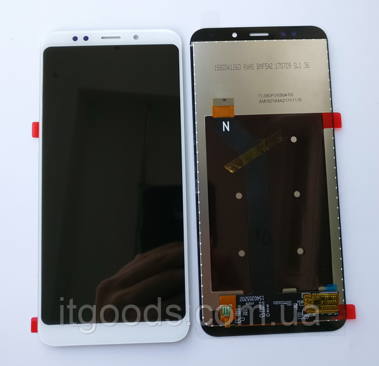 Дисплей (модуль) + тачскрін (сенсор) для Xiaomi Redmi 5 Plus MEG7 / MEI7 (білий колір)